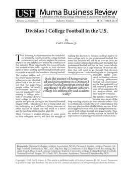 Division I College Football in the U.S