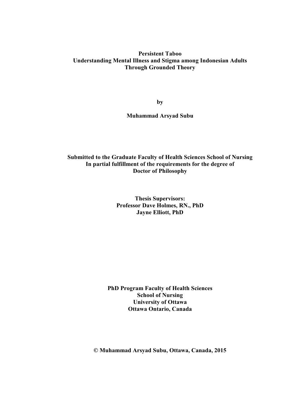 Persistent Taboo Understanding Mental Illness and Stigma Among ...