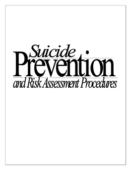 Sample Suicide Intervention Protocols
