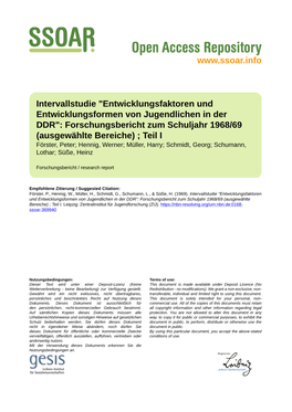 "Entwicklungsfaktoren Und Entwicklungsformen Von