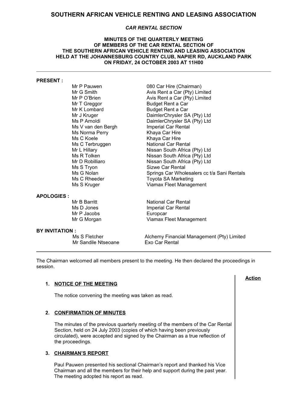 Southern African Vehicle Renting and Leasing Association s4