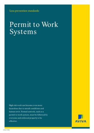 Permit to Work Systems