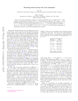 Arxiv:1810.00233V1 [Hep-Ph] 29 Sep 2018 233.2 Mev and 455.6 Mev Respectively) Including O(Α) More Complicated Inclusive J/Ψ → Xhγ [45]