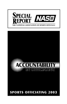 Special Report the National Association of Sports Officials