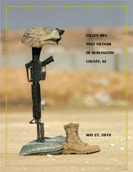 Fallen Men Post Vietnam of Burlington County, Nj May