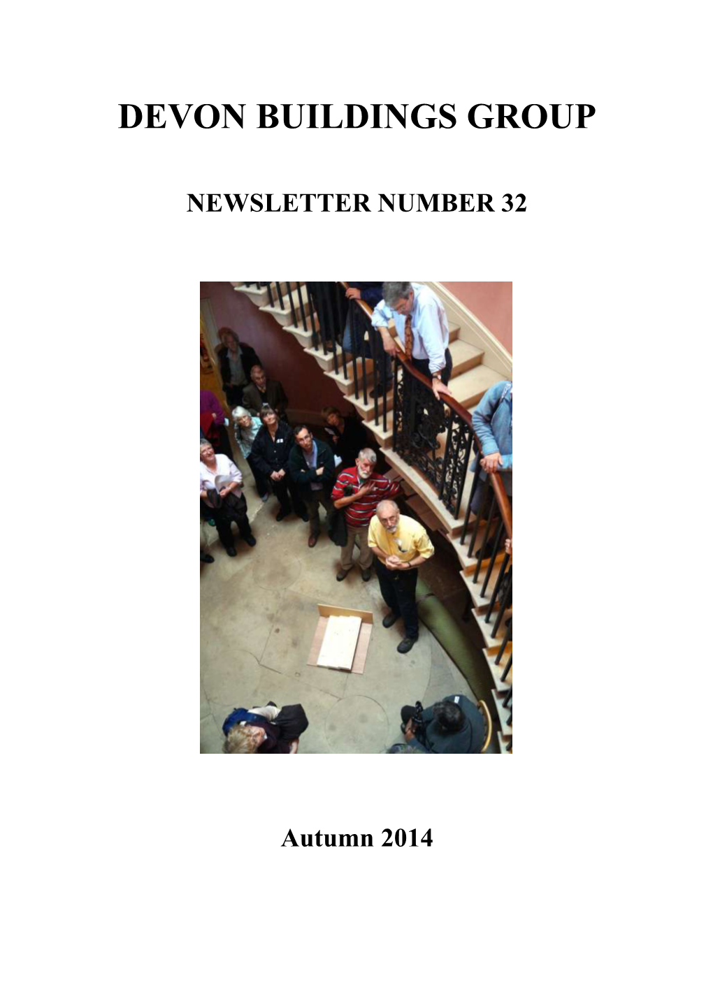 NEWSLETTER 32 COVER PAGE.Indd