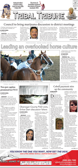 Leading an Overlooked Horse Culture • Omak Express Wins Indian Relay World Championship by SHANE MOSES the Tribune SHERIDAN, Wyo