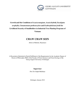 Chaw Chaw Sein