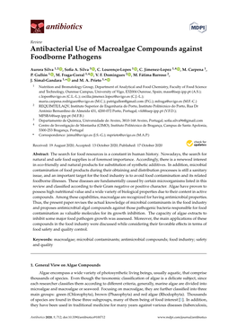 Antibacterial Use of Macroalgae Compounds Against Foodborne Pathogens