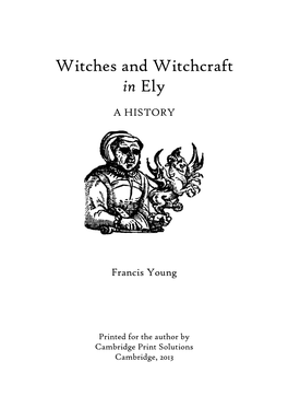 Witches and Witchcraft in Ely