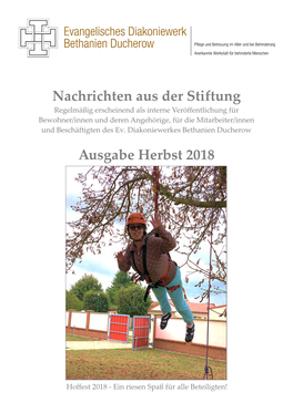 Stiftungsnachrichten Herbst 2018.Pub