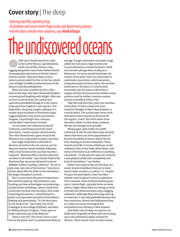 The Undiscovered Oceans LAST Year I Found Myself on a Ship Average