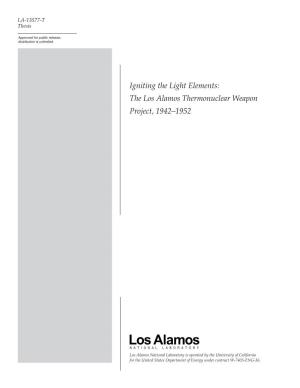 The Los Alamos Thermonuclear Weapon Project, 1942-1952