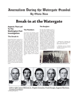 Break-In at the Watergate