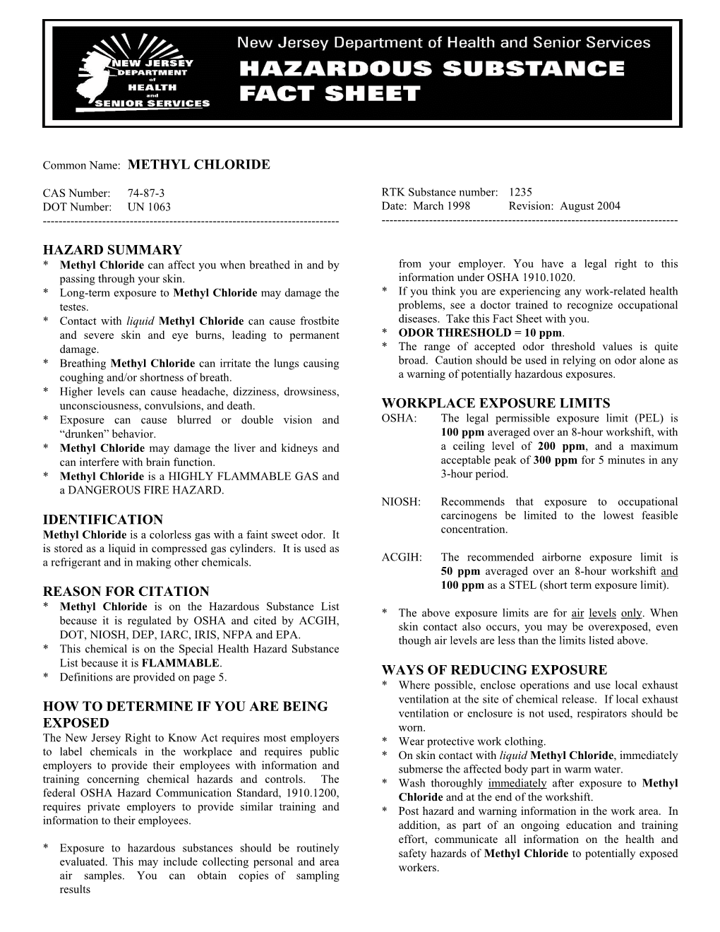 Chloromethane