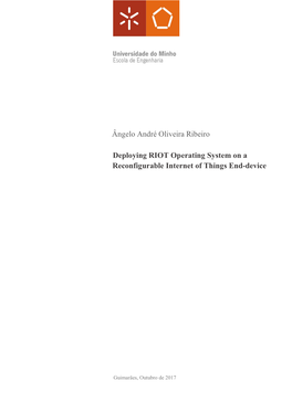 Deploying RIOT Operating System on a Reconfigurable Internet of Things End-Device