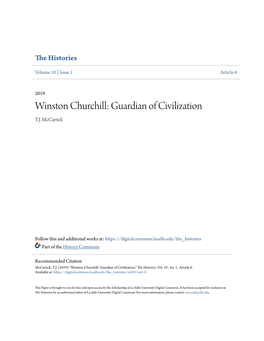 Winston Churchill: Guardian of Civilization T.J