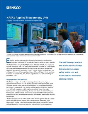 NASA's Applied Meteorology Unit