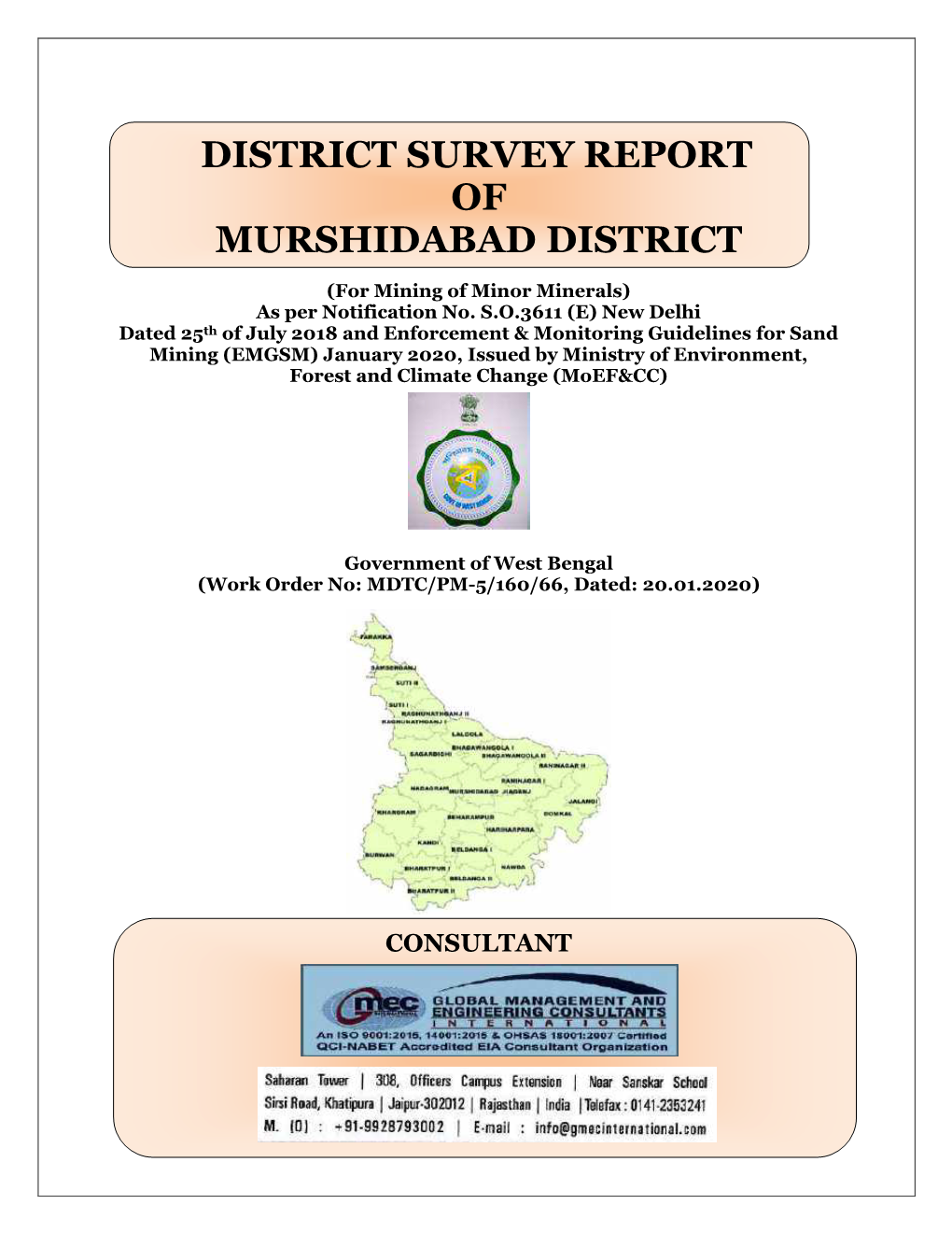 District Survey Report of Murshidabad District