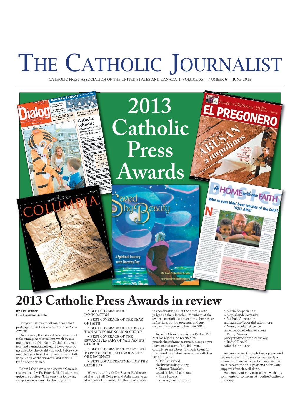 2013 Catholic Press Awards
