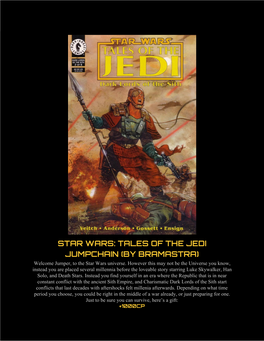 Star Wars: Tales of the Jedi Jumpchain (By Bramastra)