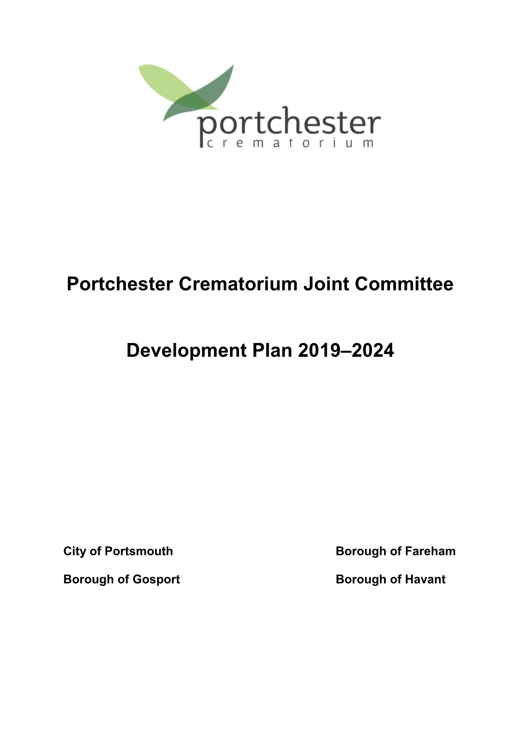 Portchester Crematorium Joint Committee Development Plan 2019 - 2024