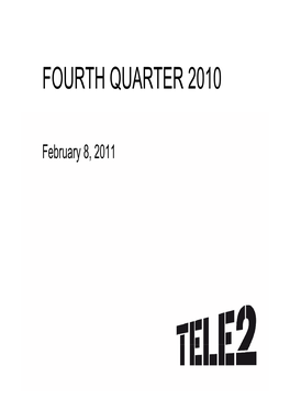 Fourth Quarter 2010