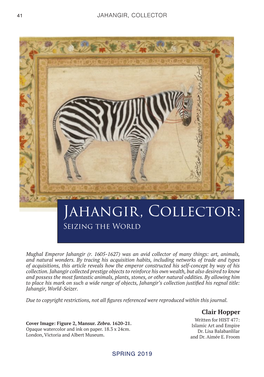 Jahangir, Collector