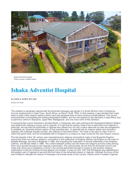 Ishaka Adventist Hospital Photo Courtesy of Matte Daniel