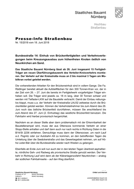 Staatliches Bauamt Nürnberg Presse-Info