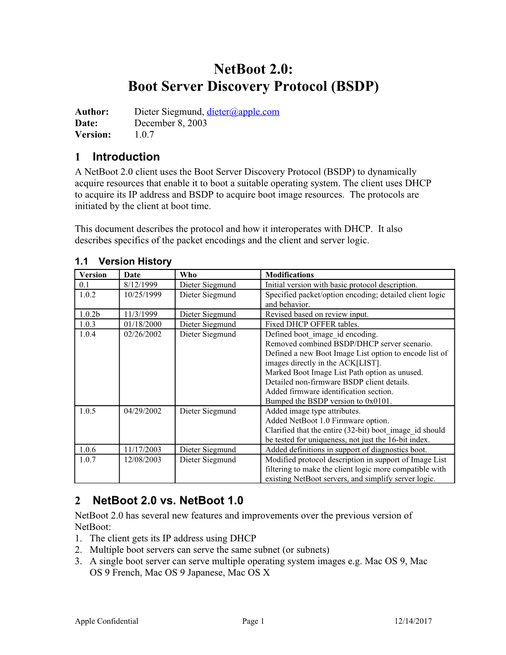 Boot Server Discovery Protocol