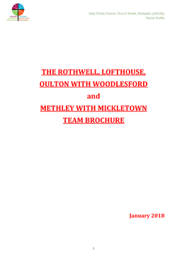 THE ROTHWELL, LOFTHOUSE, OULTON with WOODLESFORD and METHLEY with MICKLETOWN TEAM BROCHURE