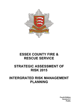 Strategic Assessment of Risk 2015