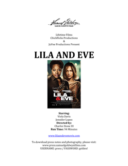 Lifetime Films Chickflicks Productions & Juvee Productions Present