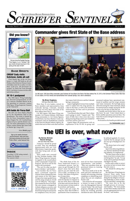 The UEI Is Over, What Now? Sign up for Weekly Schriever Announcements, News and More