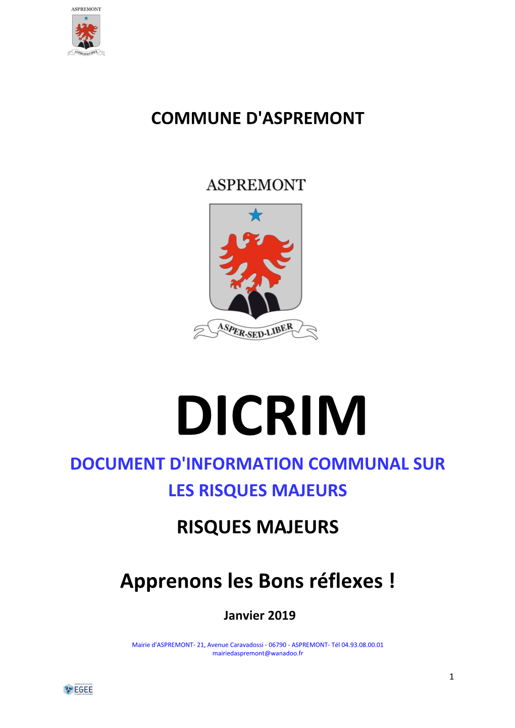 Dicrim Document D'information Communal Sur Les Risques Majeurs Risques Majeurs