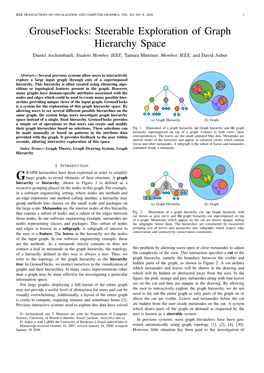 Grouseflocks: Steerable Exploration of Graph Hierarchy Space Daniel Archambault, Student Member, IEEE, Tamara Munzner, Member, IEEE, and David Auber