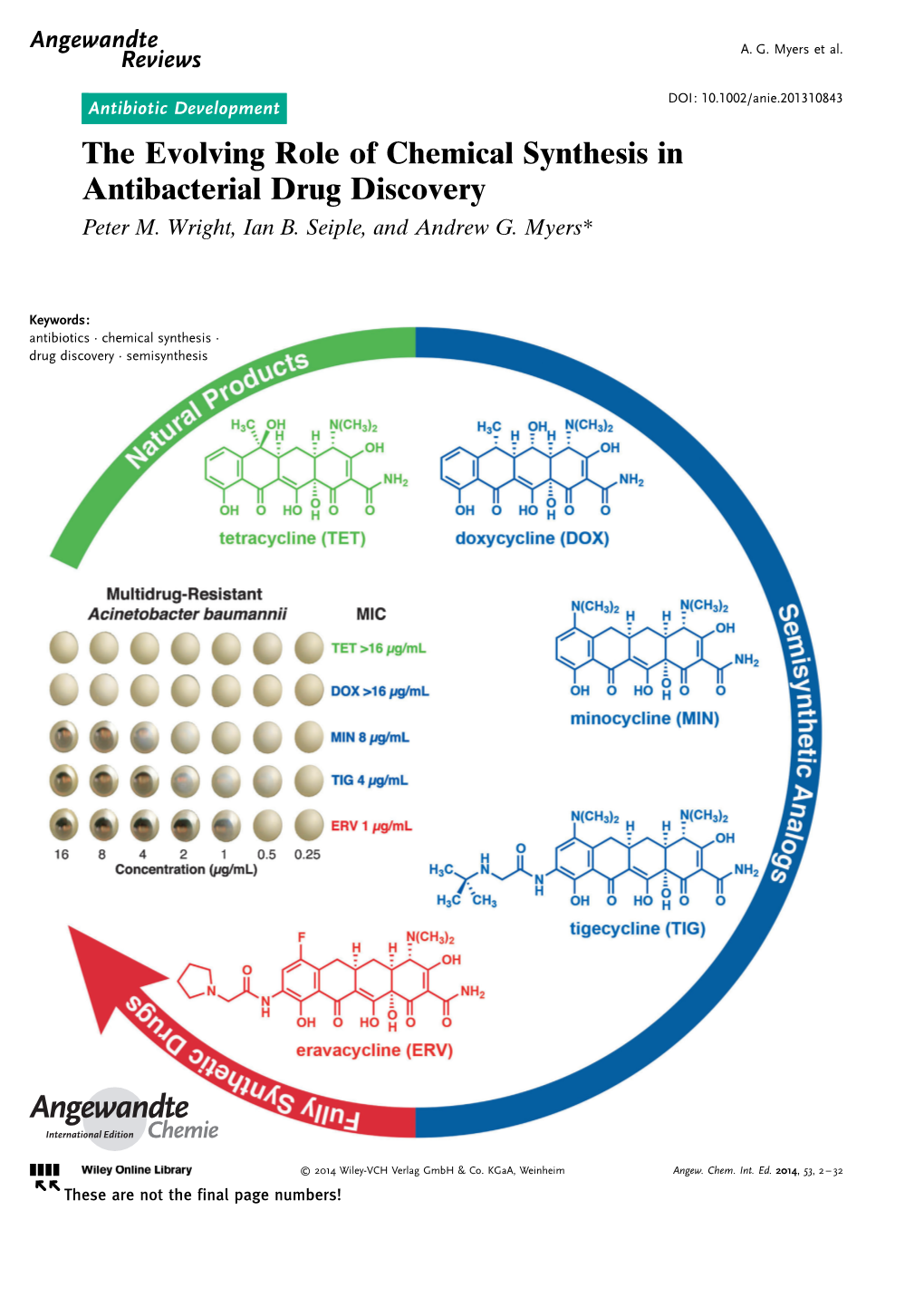 The Evolving Role of Chemical Synthesis in Antibacterial Drug Discovery Peter M