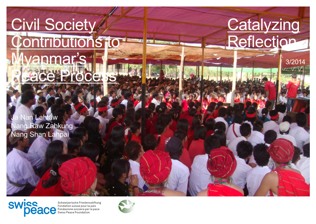 Civil Society Contributions to Myanmar's Peace Process