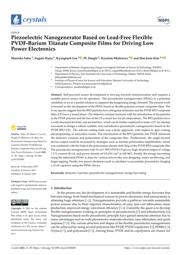 Piezoelectric Nanogenerator Based on Lead-Free Flexible PVDF-Barium Titanate Composite Films for Driving Low Power Electronics