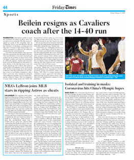 Beilein Resigns As Cavaliers Coach After the 14-40 Run