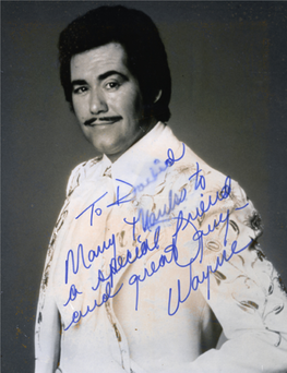 Wayne Newton in Vegas