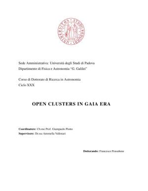 Open Clusters in Gaia
