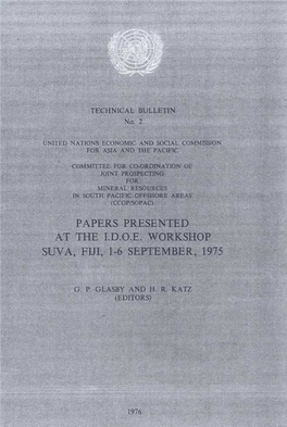 Papers Presented at the I.D.O.E. Workshop Suva, Fiji, 1-6 September, 1975