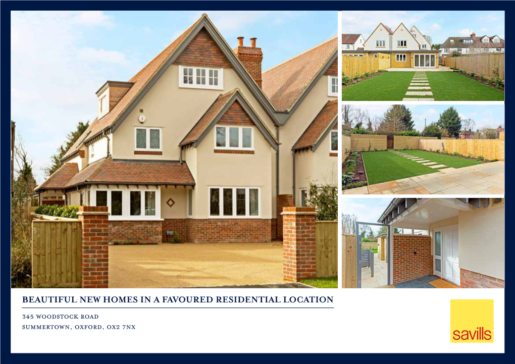 Beautiful New Homes in a Favoured Residential