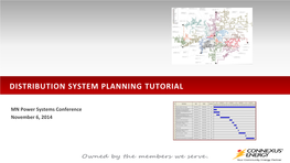 Distribution System Planning Tutorial