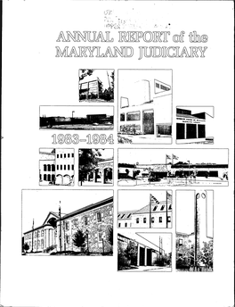 Annual Report of the Maryland Judiciary