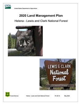 2020 Land Management Plan, Helena