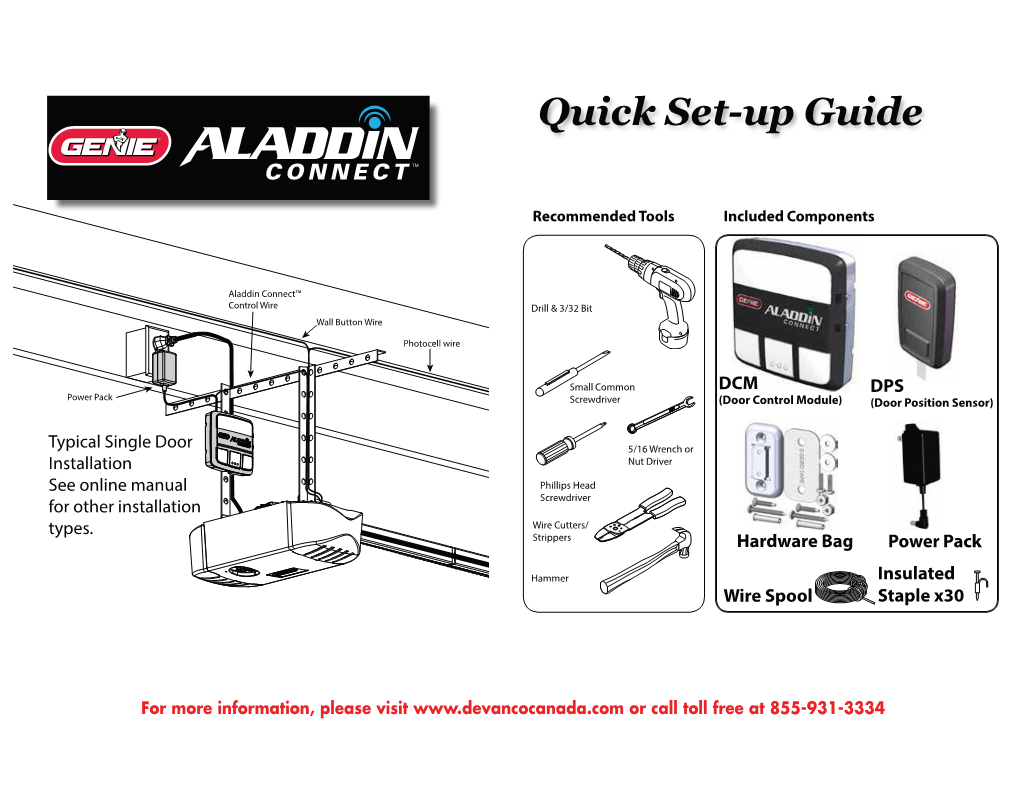 Genie, Aladdin Connect, 39142R, DCM, DPS, Transmitter