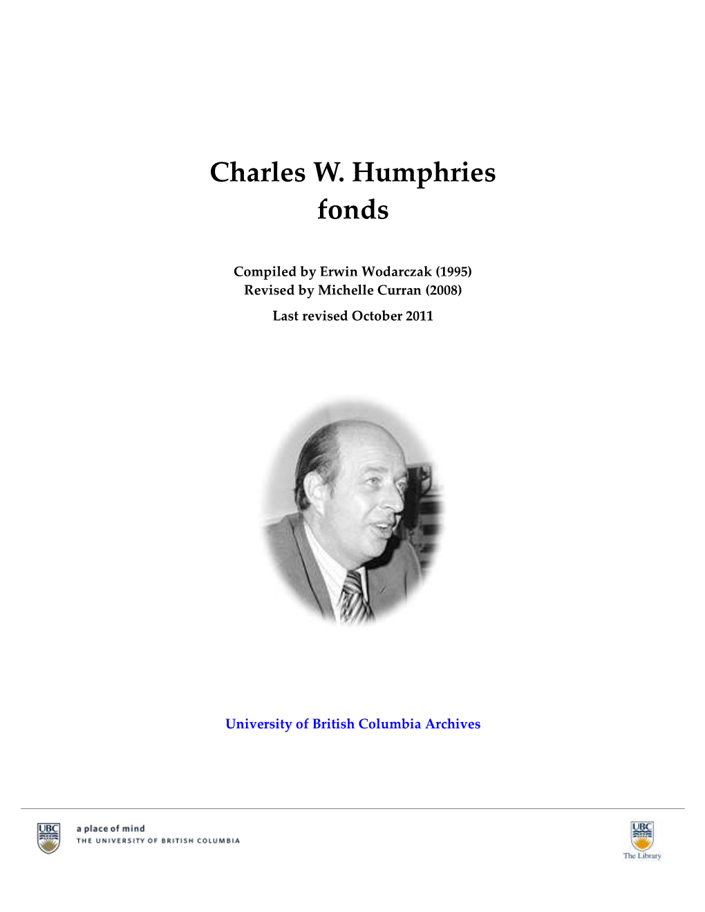 Humphries Fonds